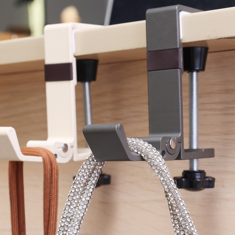 Desktop Magnetic Foldable Hook - Desk Storage Hanger - School Office ...