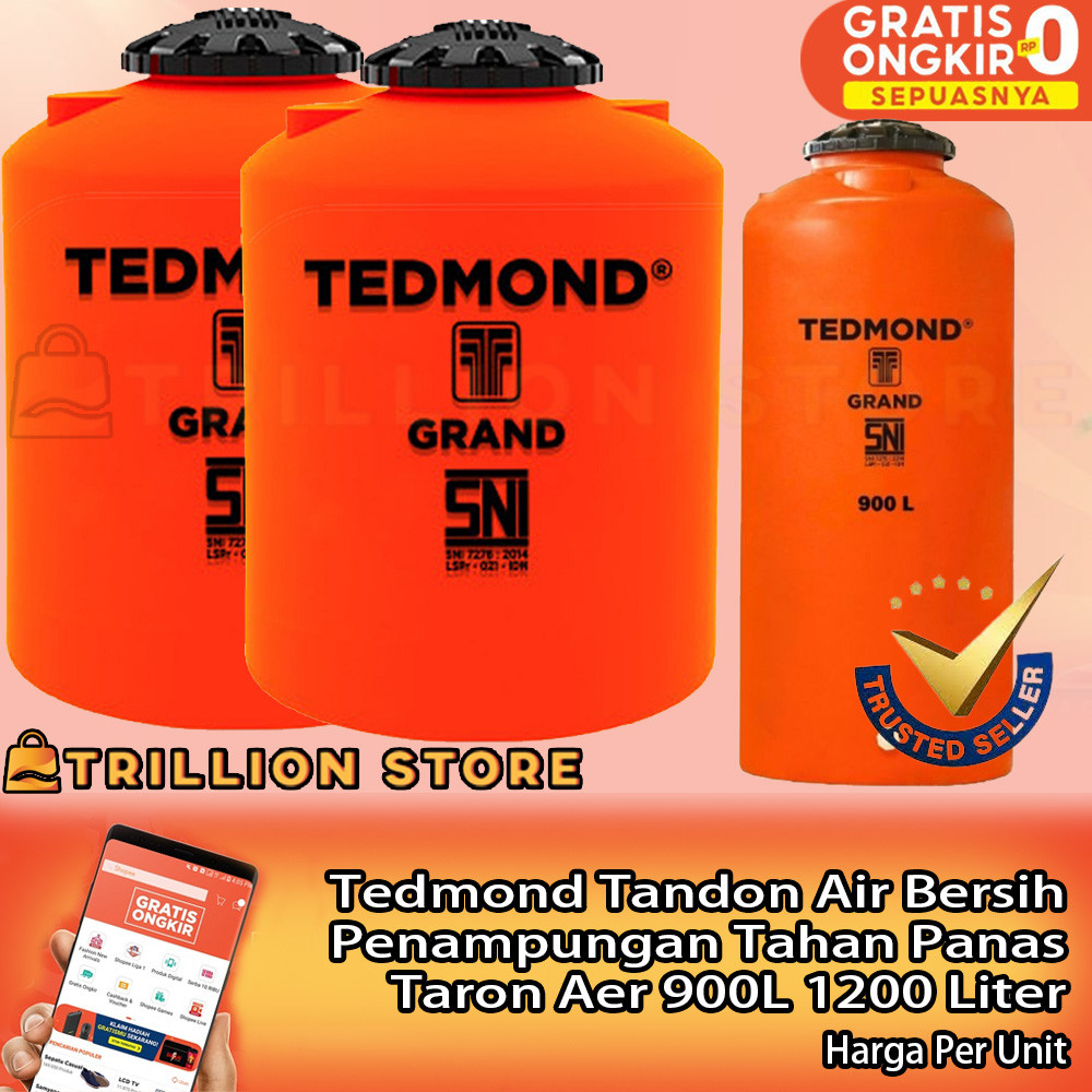 Tedmond Tower Capacity 900 1200 Liters Vertical Water Tank Foodgrade ...