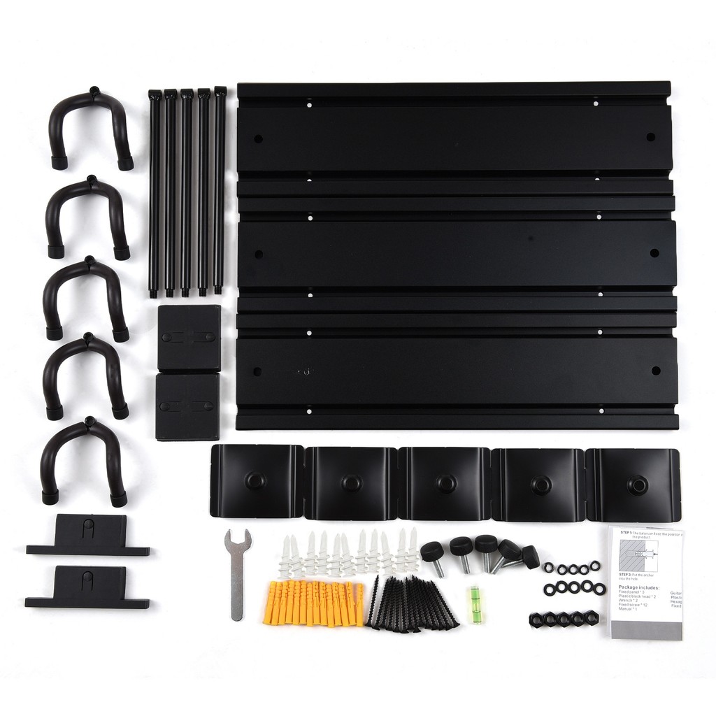 Guitar Rack for Multiple Guitars Wall Mount Hanger Holds 5 Guitars ...