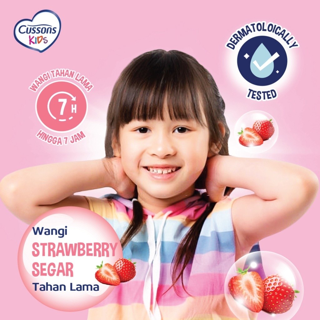 Cussons Kids Hair & Body Cologne - Parfum Anak 100ml / Merah jingga Official - Gambar 4