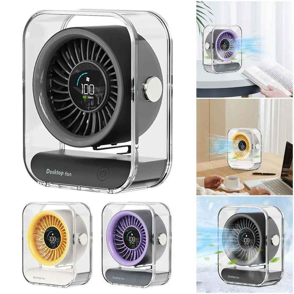 New Desk Fan Small Home Desktop Electric Fan Desktop Air Circulator Fan ...