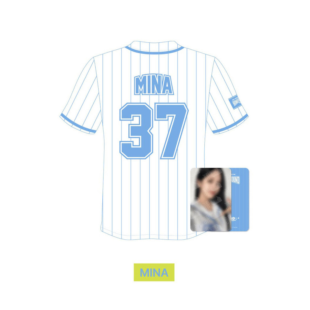 TWICE BASEBALL UNIFORM  9ROUND ミナ ⚾️ TWICE Baseball JERSEY- 9th Anniversary HOME 9ROUND T