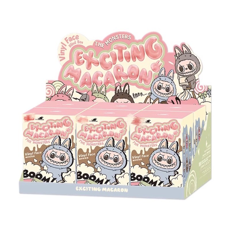 Labubu The Monsters Vinyl Face Doll Heart-Moving Macaron Doll Blind Box ...