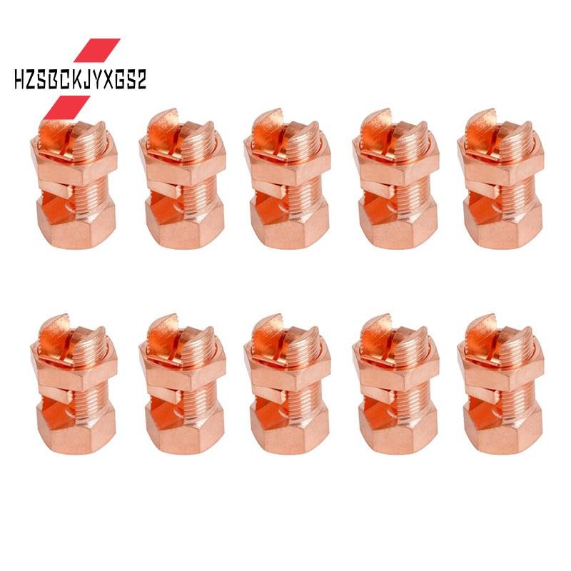 10Pcs Split Bolt Connector, Grounding Split Bolt Connector Split Bolt ...