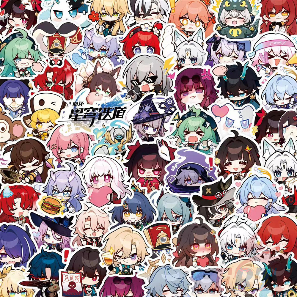 100Pcs/Set Q Funny Honkai: Star Rail Stickers DIY Fashion Decals Doodle ...
