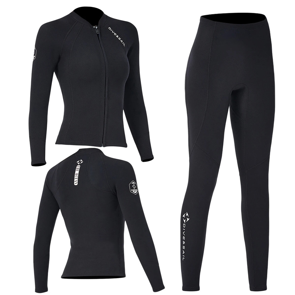 [Toronto1] DIVE SAIL 2mm Neoprene Diving Suit for Women Wetsuit Split ...