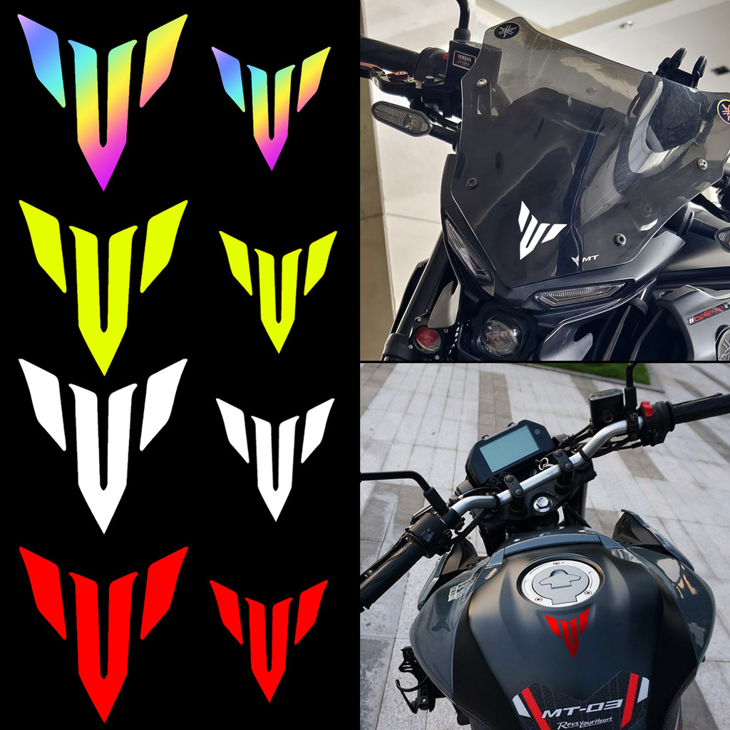 Yamaha Logo Reflective Vinyl Stickers for Motorcycle Body Tank Front ...