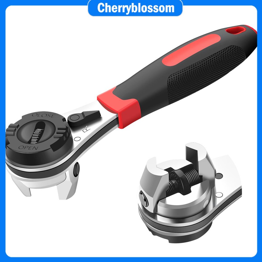 Ratchet Wrench Metal Heavy Duty Socket Wrench Ergonomic Labor Saving ...