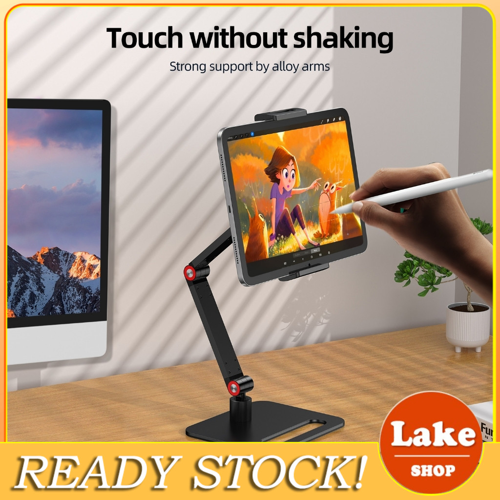Desktop Tablet Stand 360 Adjustable Rotating Stand Desktop Portable ...