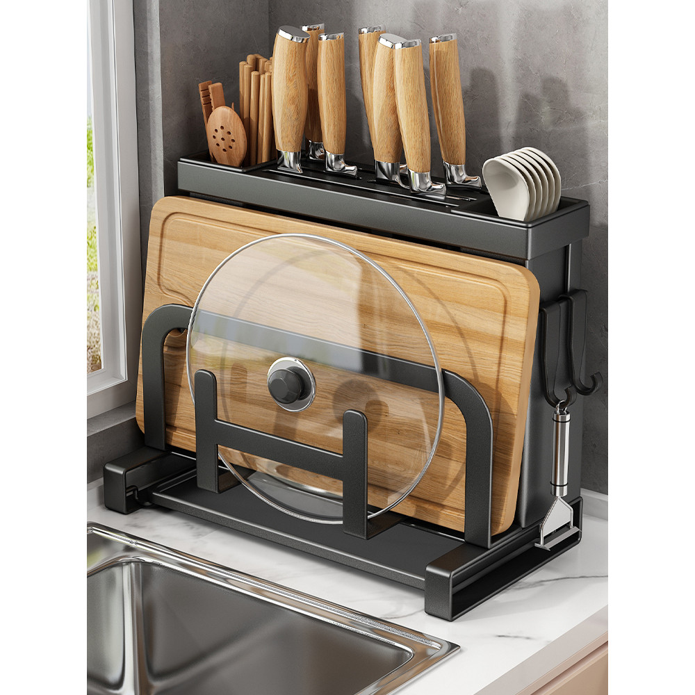 [48H Shipping] Kitchen Knife Holder Storage Rack Multifunctional Knife ...