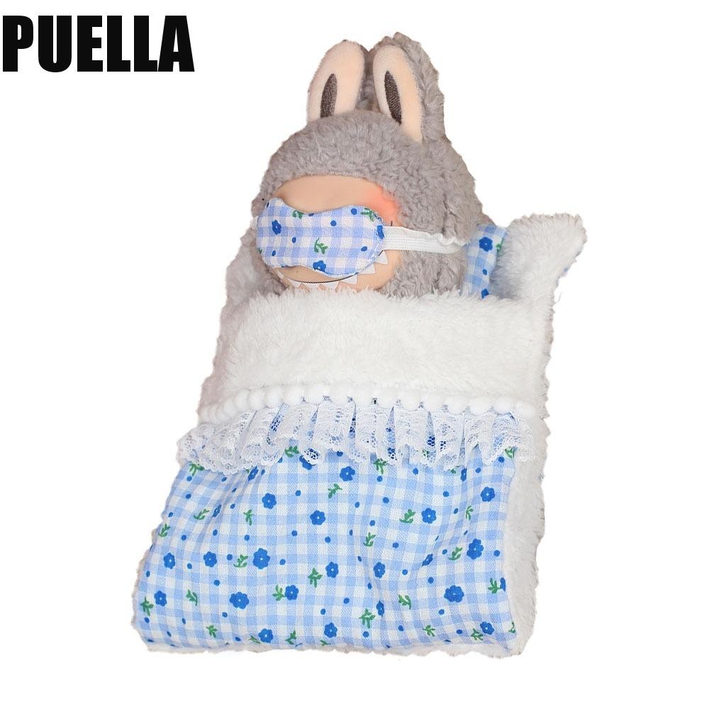 Doll's Bedding Set For Labubu V1/V2/V3 – Mini Pillow, Cushion & Quilt For 17cm Plush Dolls
