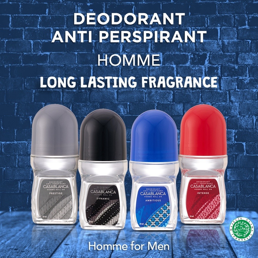 Casablanca Deodorant Roll On 50ml / Merah Jingga Official - Gambar 3