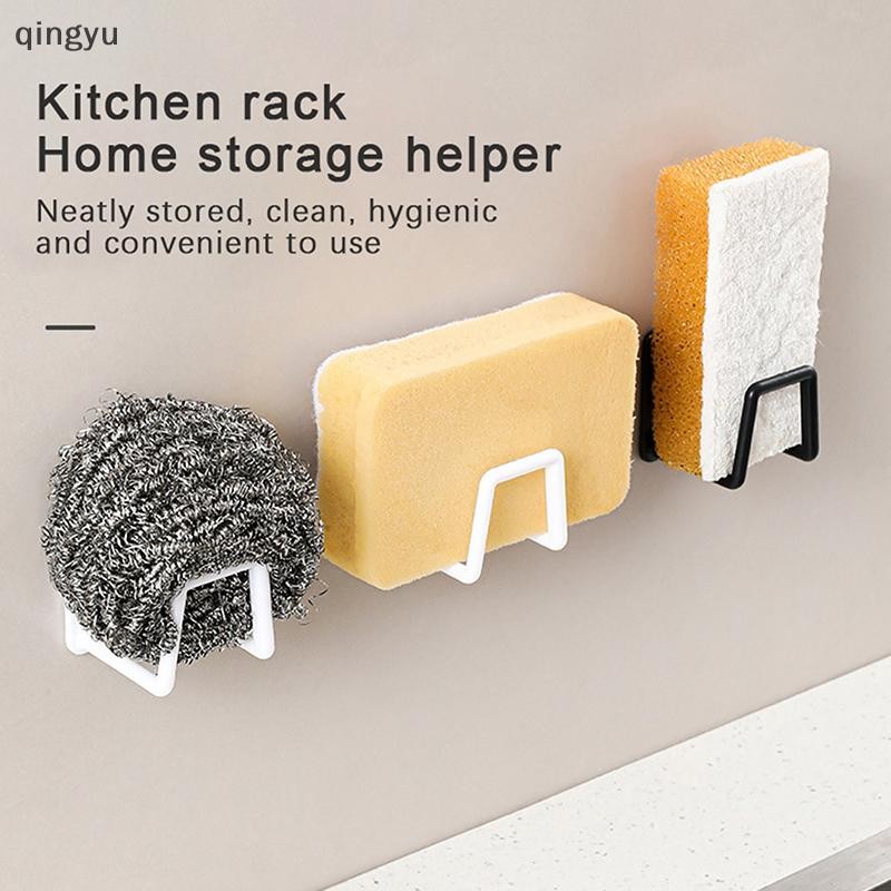 【QUSG】 Kitchen Sponges Holder Rack Stainless Steel Adhesive Sink ...