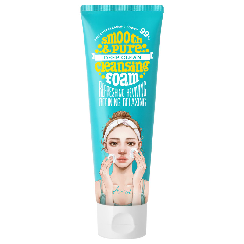Ariul Smooth And Pure Cleansing Foam 80m / Merah Jingga Official - Gambar 2