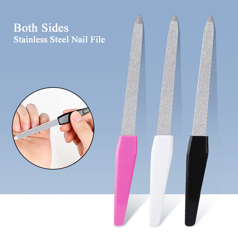 BORN PRETTY Professional Nail File Metal Nail File Double Sided Nail ...