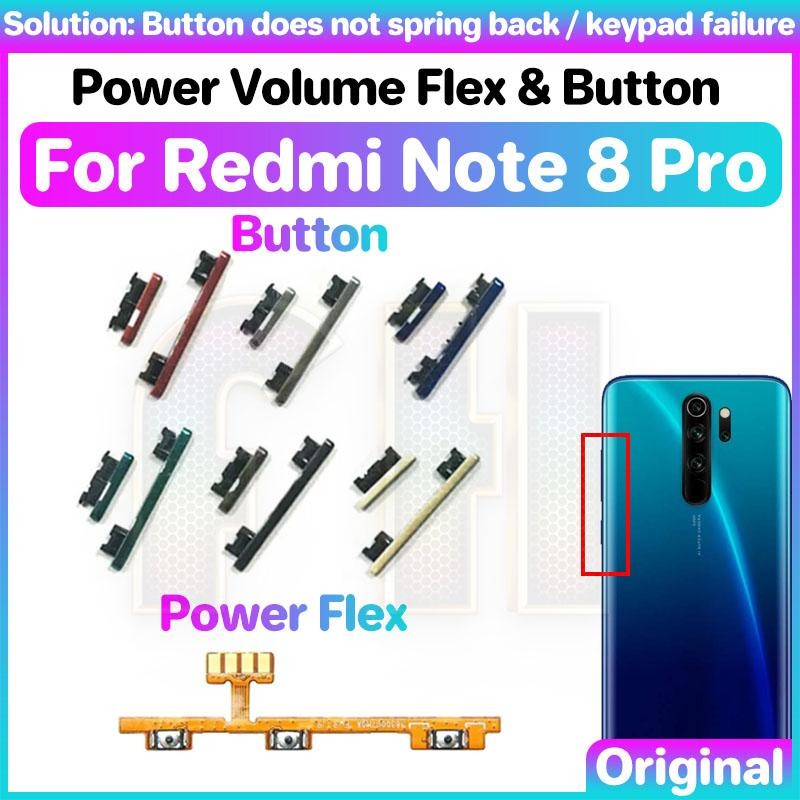 Power Volume button flex For Redmi Note 8 Pro Side key Switch Power ON ...