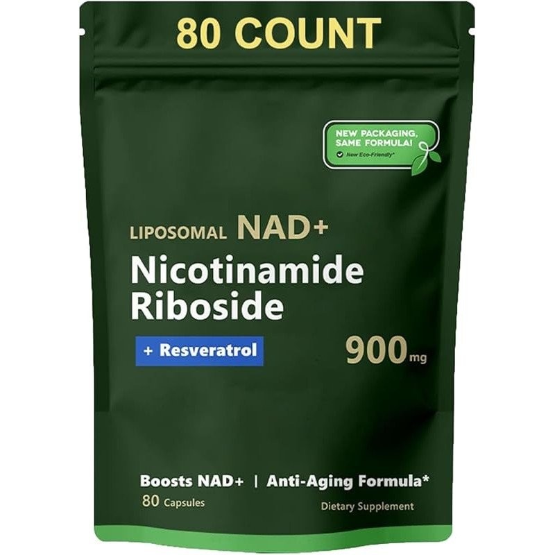 NICOTINAMIDE RIBOSIDE RESVERATROL NAD Supplement 900mg Anti-Aging 80...