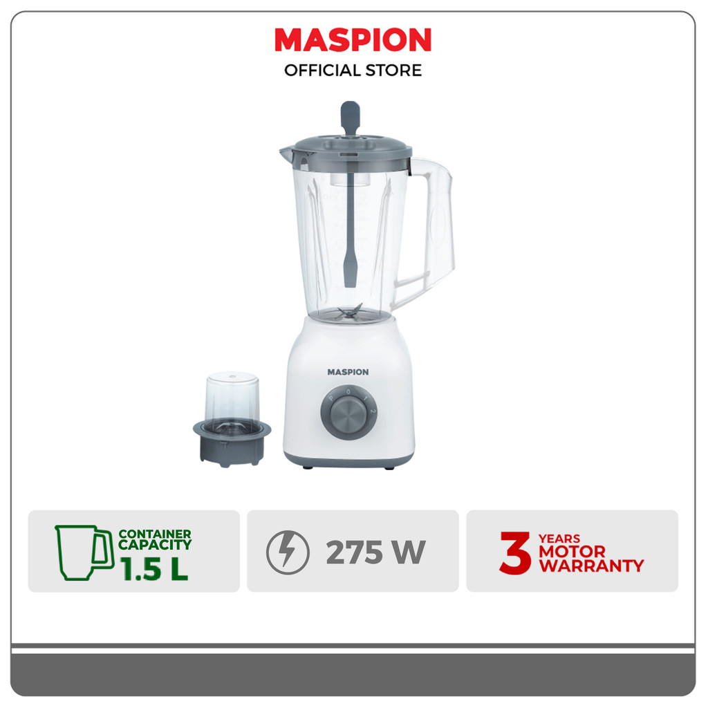 Maspion Pelumat Blender with Dry Miller 1.5 Liter MT-1532 PL