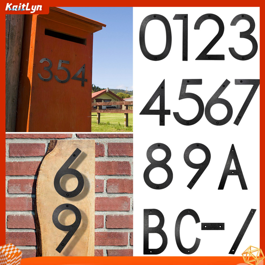 Weather-resistant House Numbers House Number Plaque Modern Black House ...