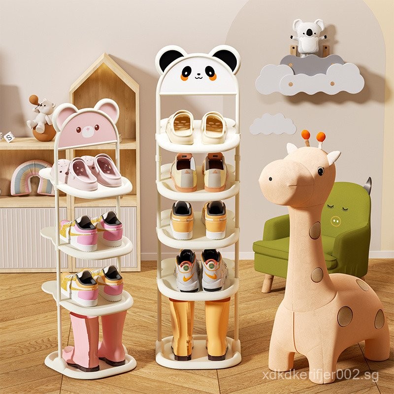 Children's Shoe Rack Entryway Wall-Mounted Simple Shoe Cabinet Kids ...