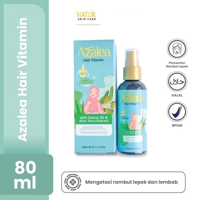 Azalea Hair Vitamin 80ml - Vitamin Rambut - Hair Treatment / Merah Jingga Official - Gambar 2