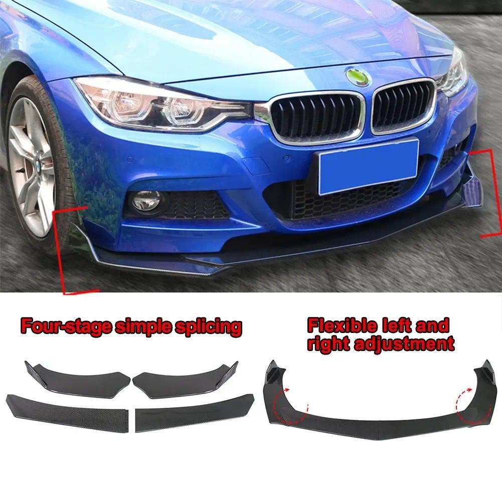 EBTOOLS Voiture Avant Bumper Canard Lip Splitter Corps Pelles DIY Décoration Refit pour A5 S-Ligne B9 17-18(Noir Brillant