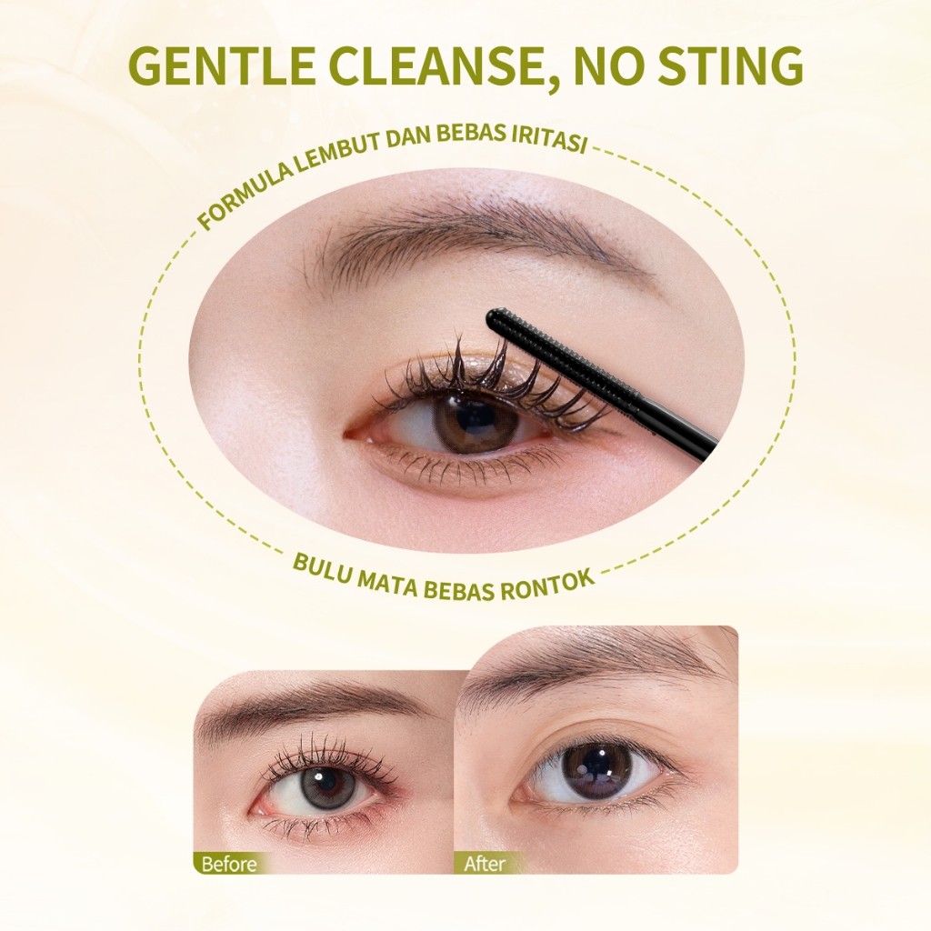 BNB barenbliss Roll to Clean Mascara Remover Pembersih Maskara Waterproof / Merah Jingga Official - Gambar 4