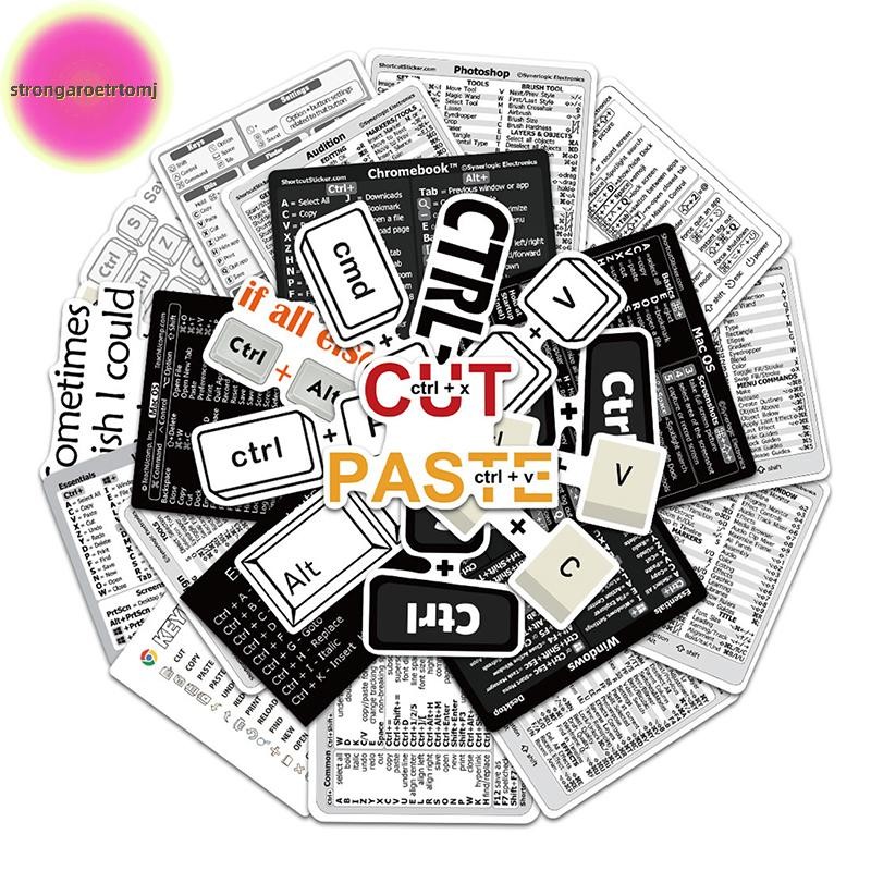 Strongaroetrtomj 30Pcs Windows+ Word/Excel /Adobe Photoshop Keyboard ...