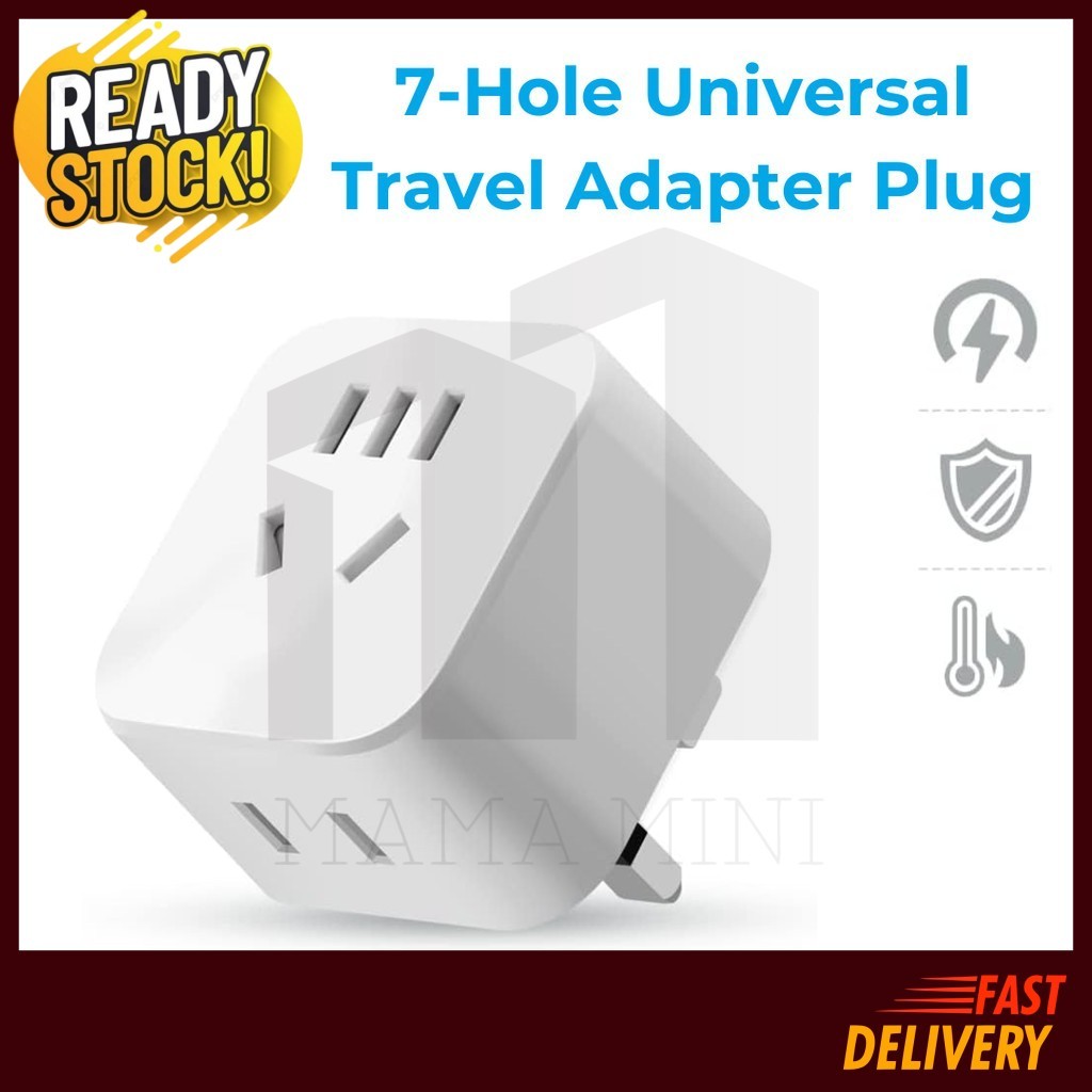 Travel Plug Adapter Universal 2 Pin 3 Pin Power Socket Converter ...