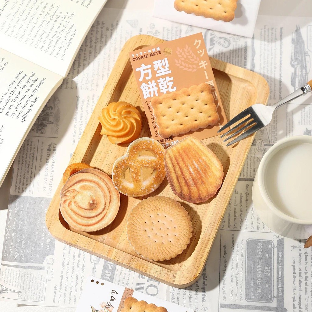 JIANWU Graham Cracker Series Vintage Cookies Landscaping Memo Pad ...