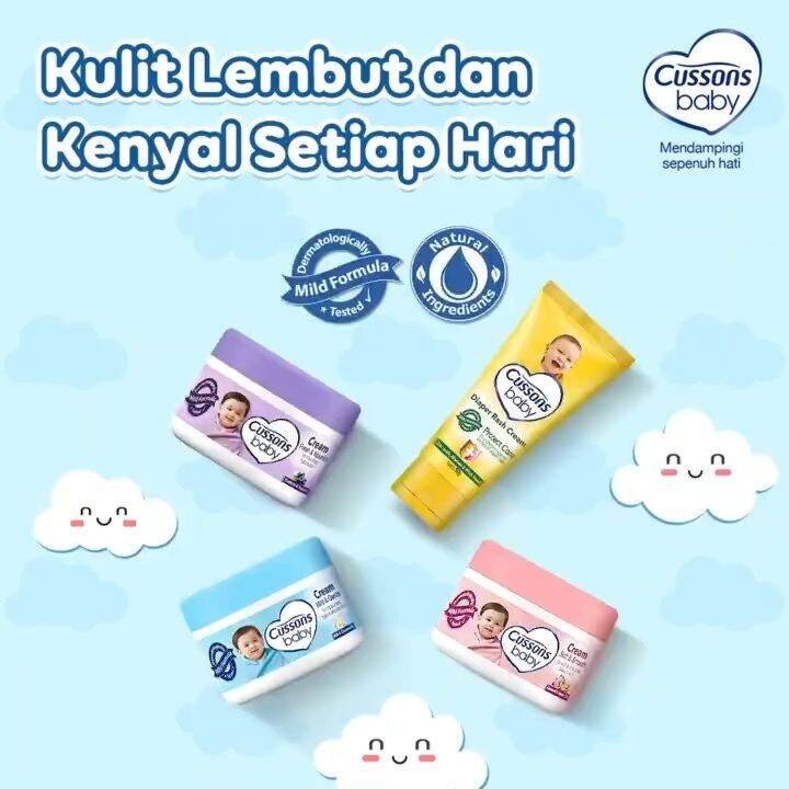 Cussons Baby Cream 50gr & 100gr - Krim Bayi Anti Ruam Popok / Merah jingga Official - Gambar 2