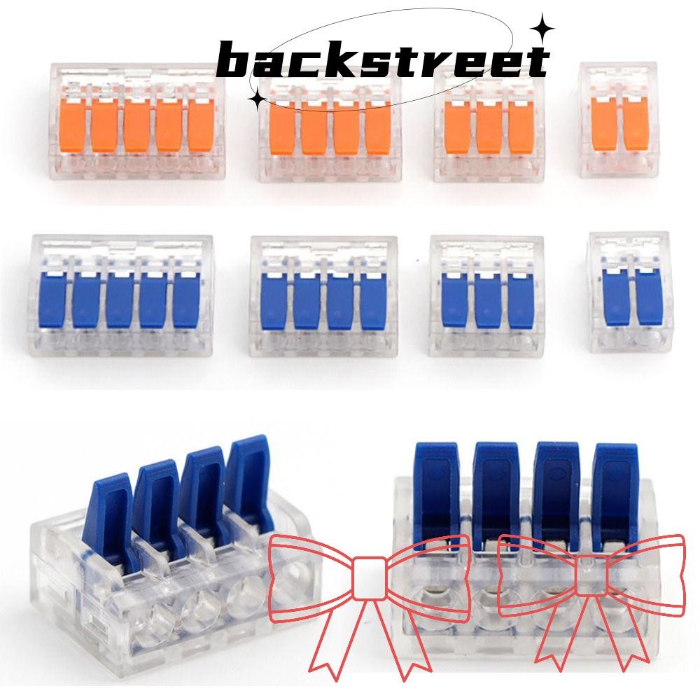 Snapklik.co : Asendelk 50pcs 6 Port Push-in Electrical Wire Connector