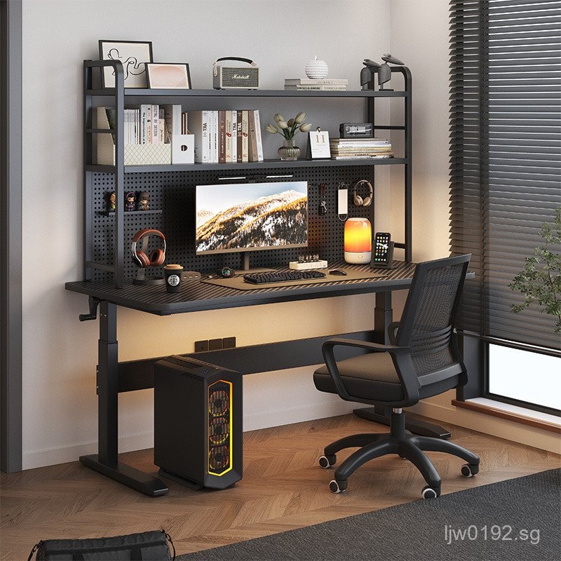 Home Adjustable Desk Pegboard Desk Office Desk with Gaming Desk Desktop ...