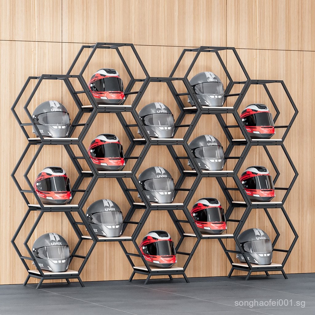 [Changeable Combination]Helmet Storage Rack Motorcycle Safety Helmet ...