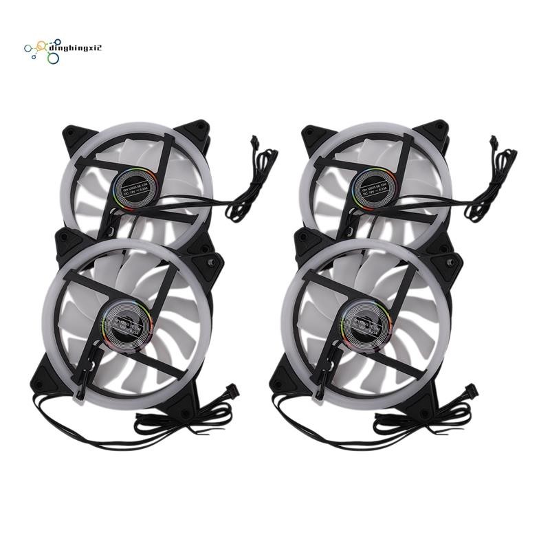 Computer PC Case Fan RGB Adjust LED Fan Quiet Remote Computer Cooler ...