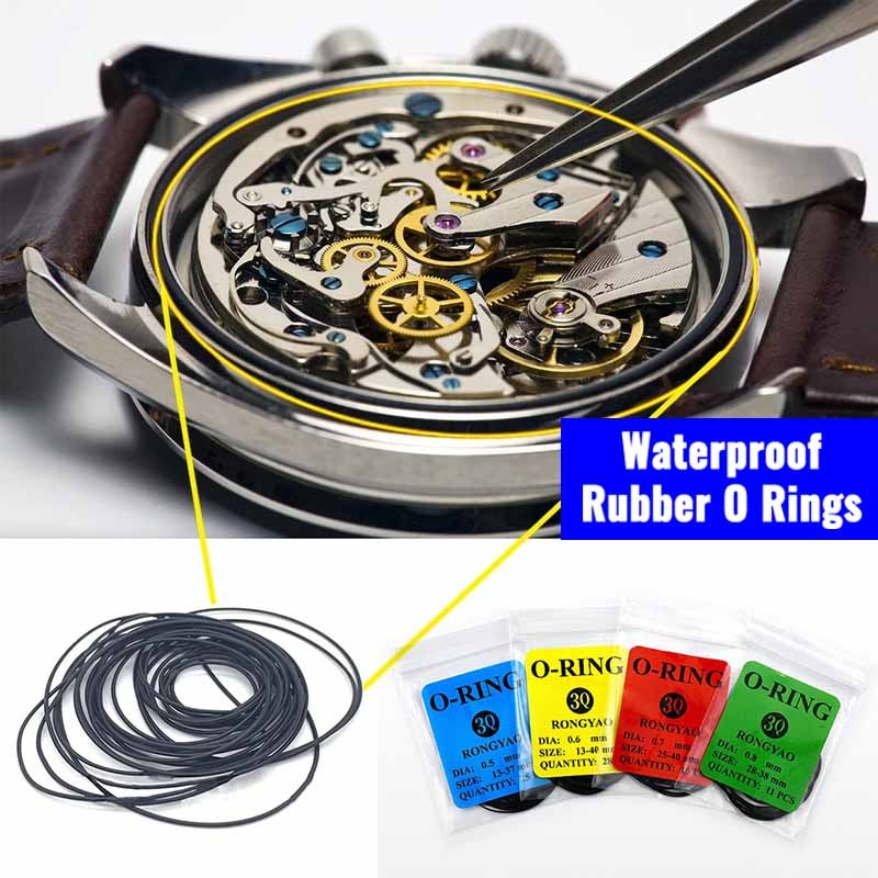 0.5-0.8mm Waterproof Rubber O-Rings Watertightness Oil Resistance O ...
