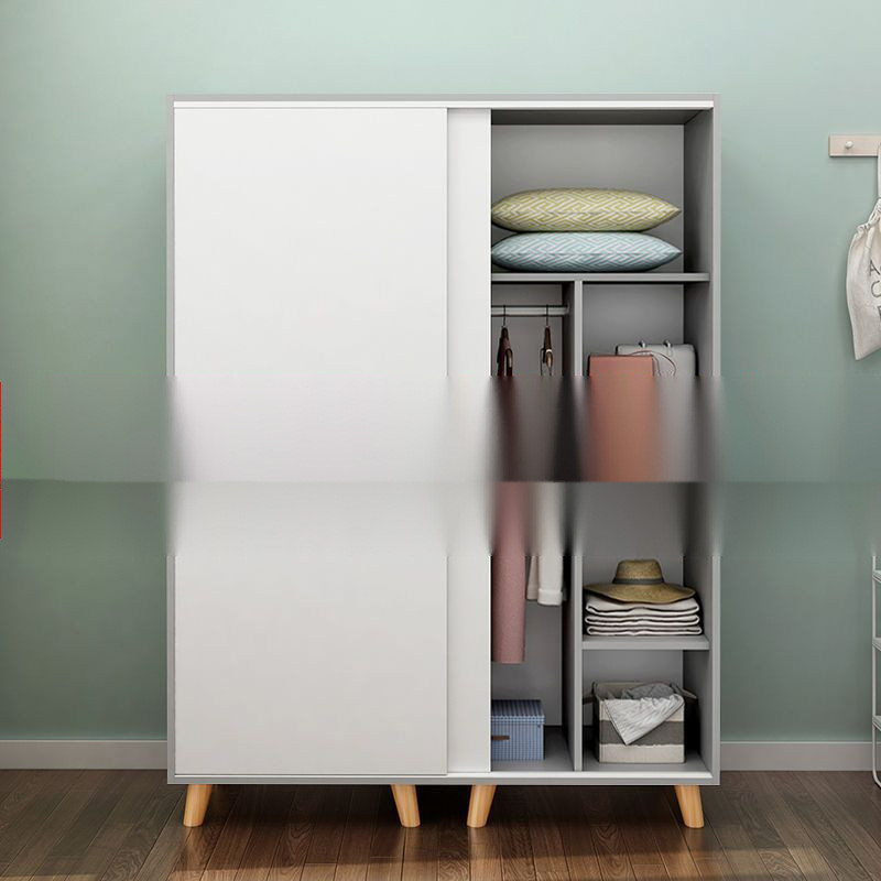 Household Locker with Feet Solid Wood Sliding Door Rental Room Plate ...