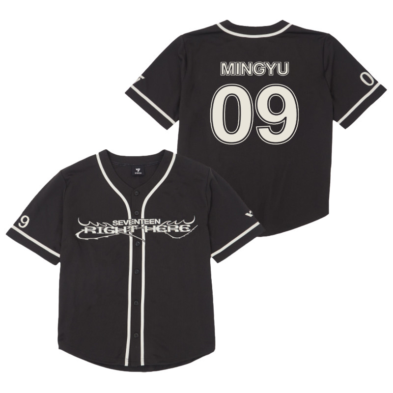 KPOP SEVENTEEN RIGHT HERE Uniform Jersey T-shirt Men's and