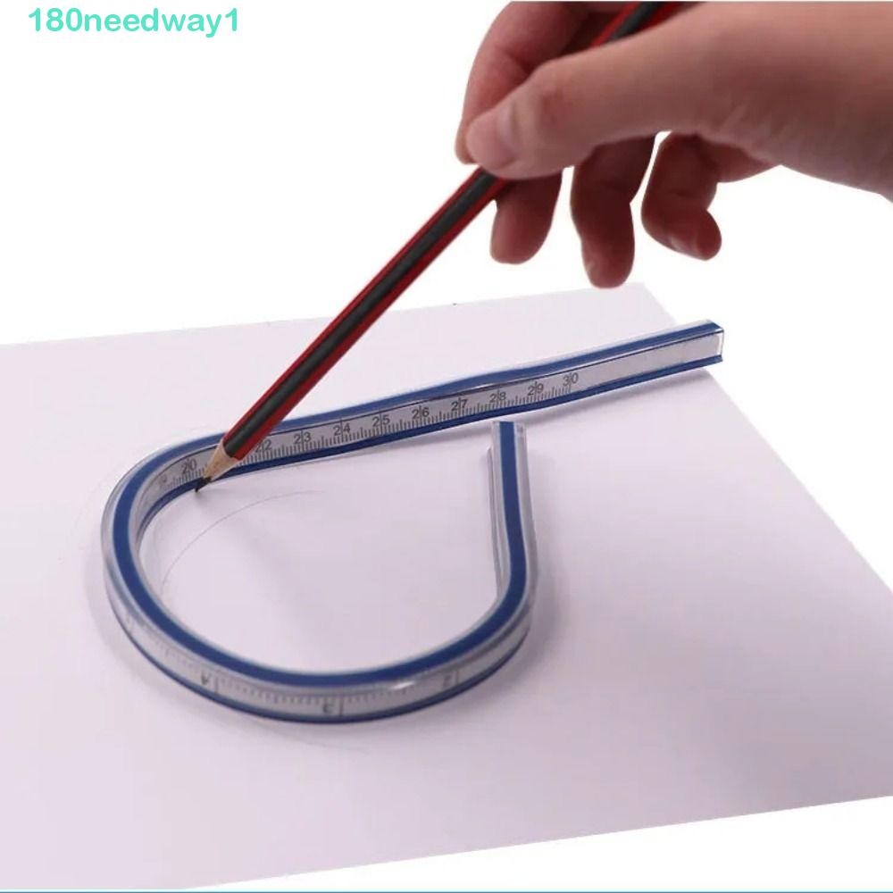NEEDWAYJ Snake Shaped Ruler, Plastic Flexible Curve Ruler, Sewing ...