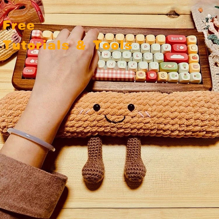 Handmade diy Keyboard Baguette Multifunctional Bracket Wrist Rest Woven ...