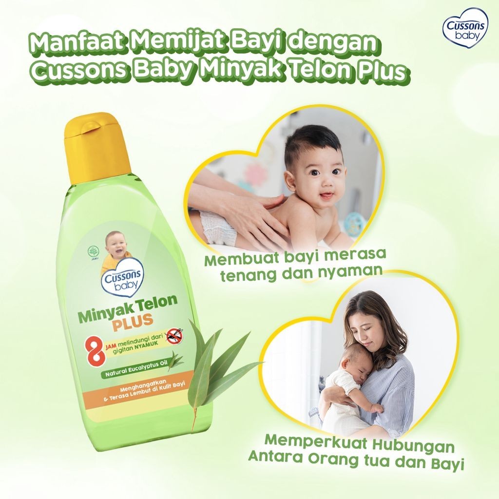 Cussons Baby Minyak Telon Plus / Merah jingga Official - Gambar 2