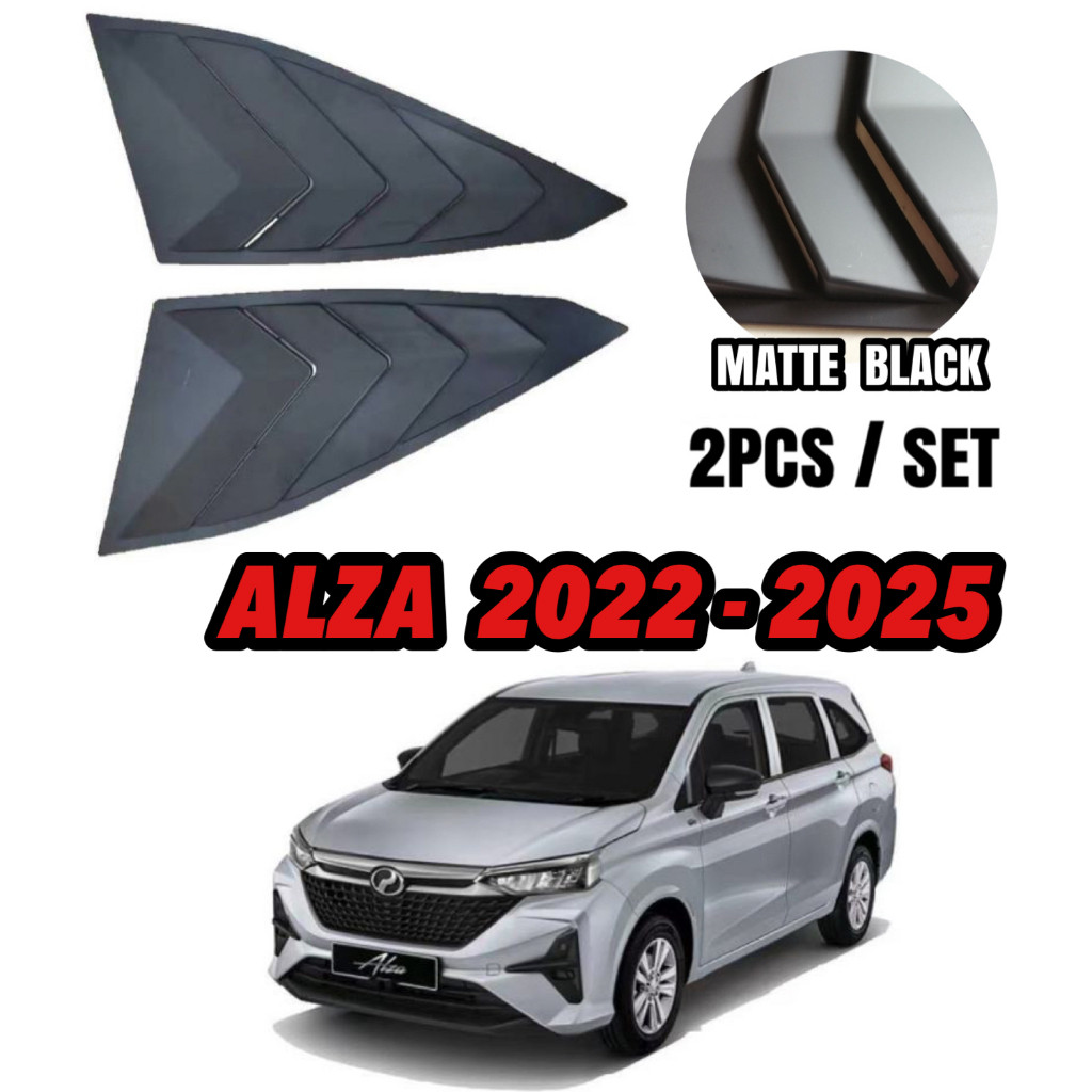PERODUA ALZA 2022-2025 Rear Triangle Side Window Louver Cover Rear ...