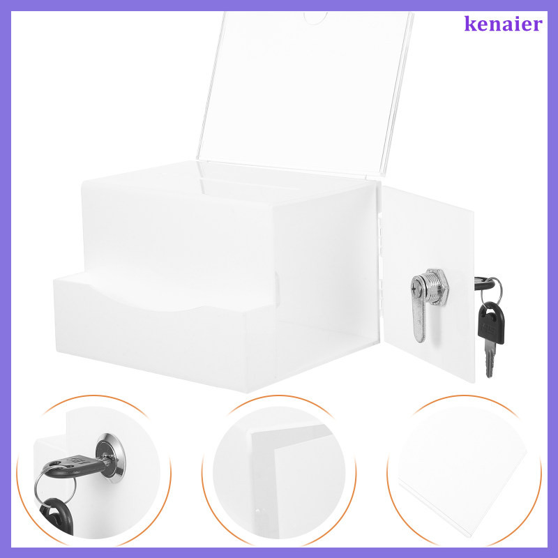 Transparent Ballot Box Donation Boxes for Money Business Card Holder ...
