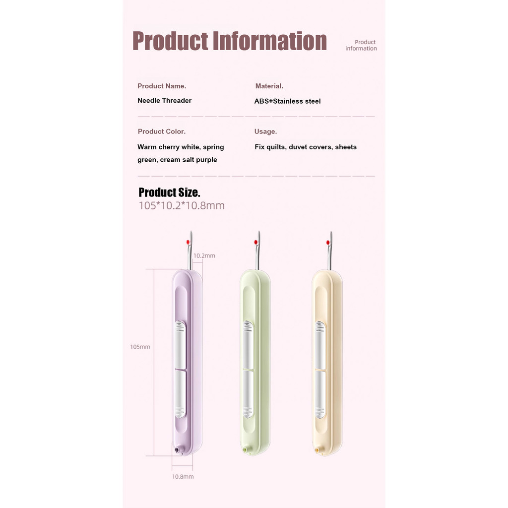 🎉🎉New Dual-Purpose Needle Threader Seam Ripper 2in1 Needle Thread ...