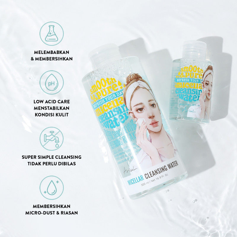 Ariul Smooth & Pure Micellar Water / Merah Jingga Official - Gambar 3