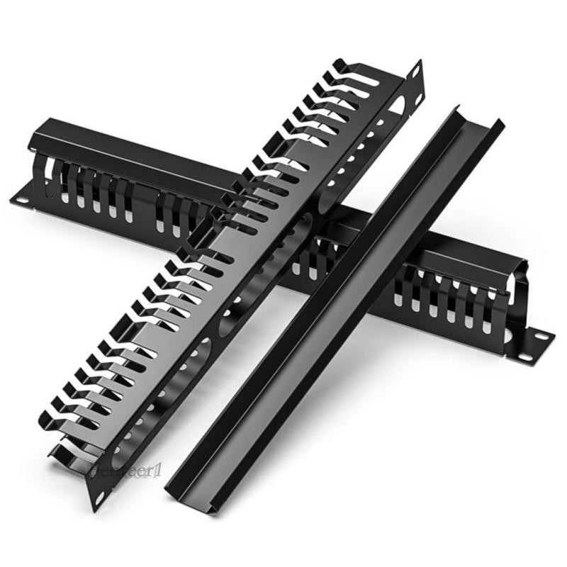 [Fenteer1] Cable Server Rack Cable Management Bar Cable Management Tray ...