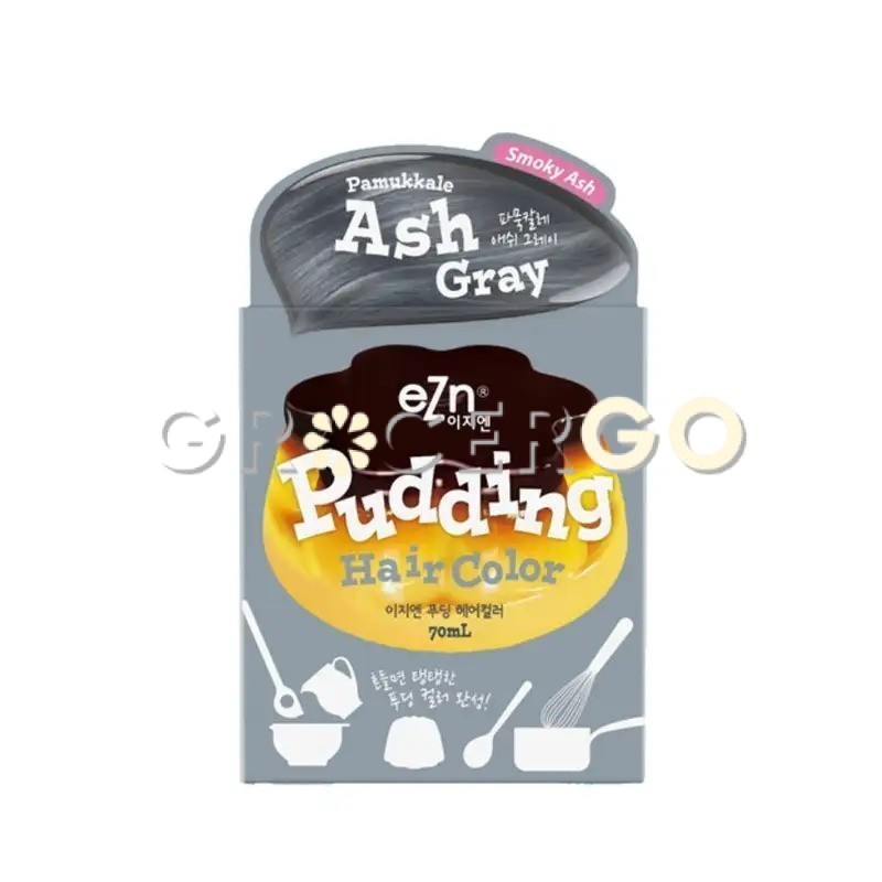 EZN Pudding Hair Color (Ash Blue Gray) (2 x 70ml) | Shopee Singapore