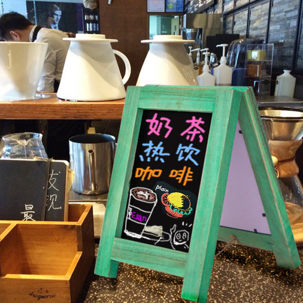 Double-Sided Writable Countertop Desktop Small Blackboard Billboard ...