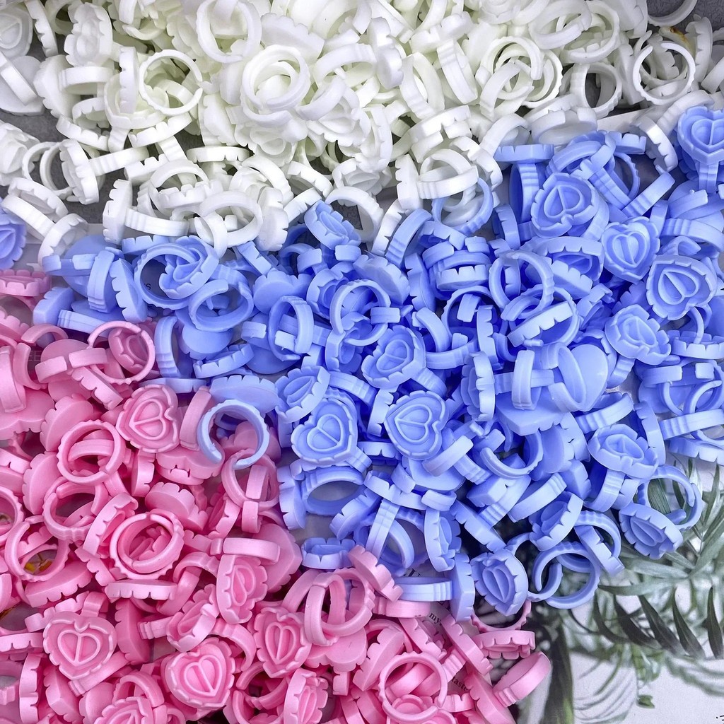 Mollie Lipper 500Pcs Wholesale Disposable Eyelash Glue Fan Cup Rings ...