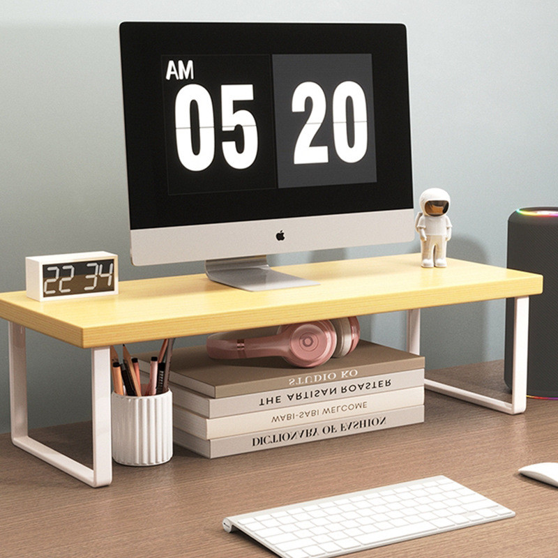 [48H Shipping] Desktop Monitor Riser Office Dormitory Desk Organizer ...